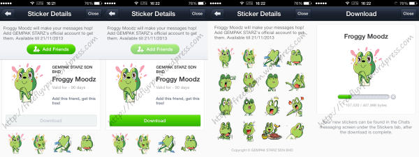 Download Froggy Moodz Line Sticker With Malaysia VPN