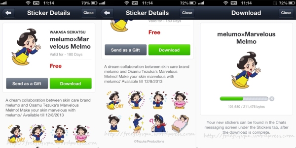 Download melumo×Marvelous Melmo Stickers From Japan